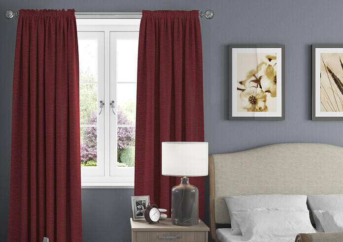Maurice, Raspberry - Made to Measure Curtains - Image 3